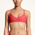 Surf Bikini Top "Dace" in strawberry red