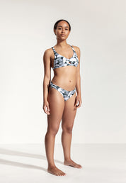 Surf Bikini Oberteil „Coho“ mit grünem Blattmuster 4